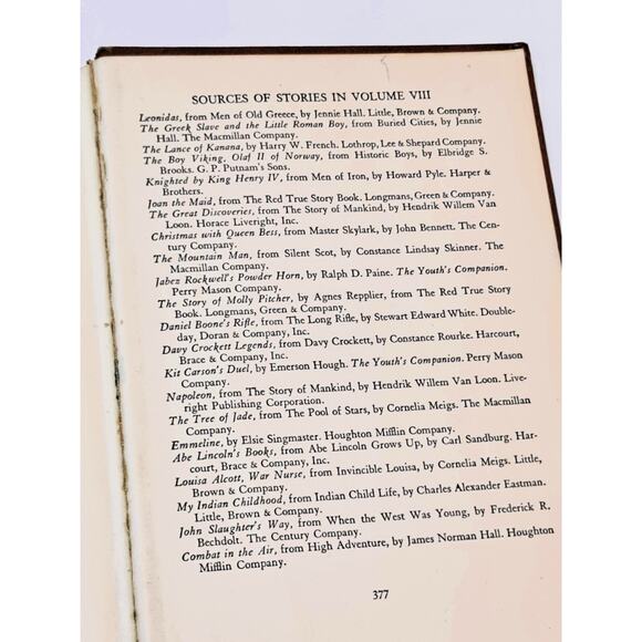 The Junior Classics Volume 8: Stories from History, Illustrated (1938 HC) - Picture 13 of 13